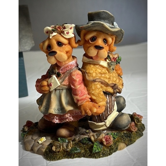 Vintage Barkley Crossing PS I Love You Valentine collectible figurine numbered - Picture 1 of 7